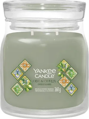 Produktbild von Yankee Candle 2642887E, Rund, Grün, Transparent, Cypress, Olive, 1 Stück(e)