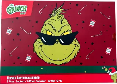 Obrázok produktu pre Adventný kalendár s pánskymi ponožkami Grinch