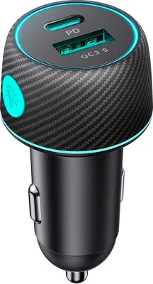 Zdjęcie produktu dla Ładowarka samochodowa 60W USB-C USB-A Joyroom JR-CCN01 - czarna