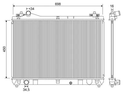 Immagine prodotto di VALEO Radiatore, raffreddamento motore 701243
