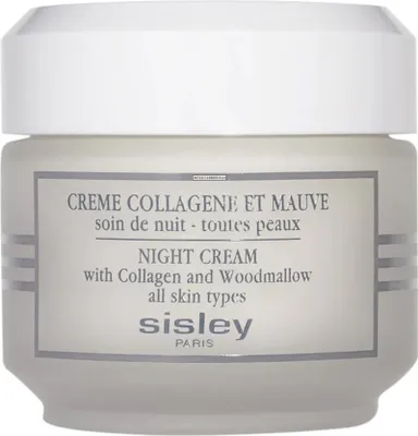 Zdjęcie produktu dla Sisley Night Cream With Collagen And Woodmallow, Krem na noc, Kobiety, Uniwersalne, Twarz, Szyja, Przeciwstarzeniowy, Ujędrniający, Odżywiający, 50 ml