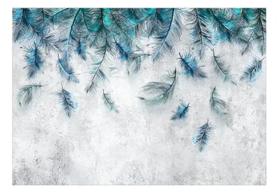 Produktbild von Vlies Fototapete Feder 350x256 cm Tapeten Wandtapete XXL Boho Abstrakt Ornament f-C-0489-a-a