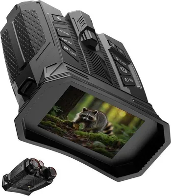 Productafbeelding van Nachtzicht Verrekijker - Digitale Camera - Dieren Observatie - 800m Infrarood Bereik - 4 Inch HD Scherm - Zwart