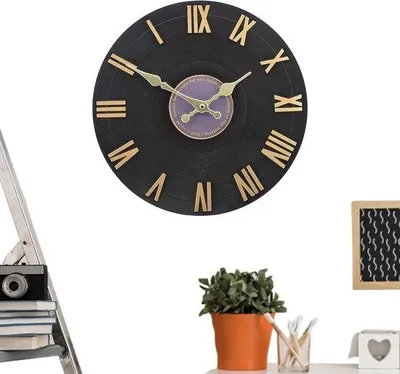 Produktbild von Outdoor Uhr Wasserdicht - Gartenuhr Wanduhr - Außendekoration - Harzharz - 30 cm Durchmesser - Nur Attribut