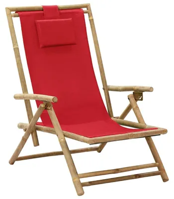 Obrázok produktu pre Skladacia relaxačná stolička z bambusu