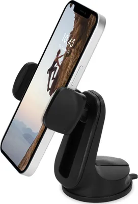 Productafbeelding van Accezz Telefoonhouder auto - Verstelbaar - Universeel - Dashboard en voorruit - Zwart