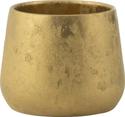 Zdjęcie produktu dla Sadzarka J-Line okrągła - ceramiczna - złota - duża