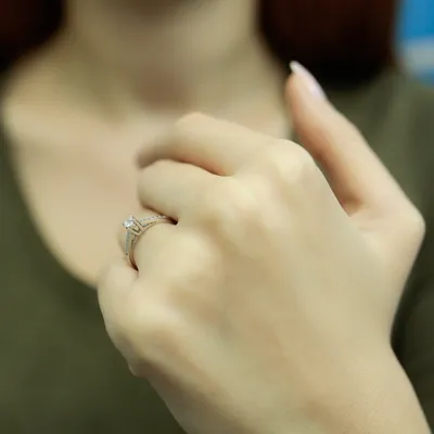 Produktbild von 0,25 Carat Diamant Solitär Ring Antragsring 14 Karat Weißgold