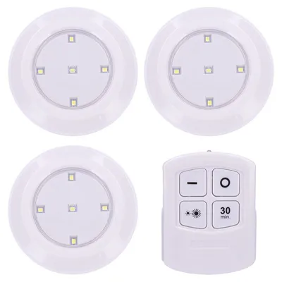 Zdjęcie produktu dla Oświetlenie LED Solight z pilotem, 3x 50lm, timer, zasilanie bateryjne