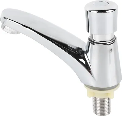 Obrázok produktu pre Časové oneskorenie umývadlová batéria z medenej zliatiny Push Switch Vodovodný kohútik pre domácu kuchyňu Kúpeľňa Hotel