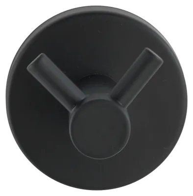 Immagine prodotto di WENKO gancio da parete Duo Bosio in nero opaco 5,5 x 5,5 cm