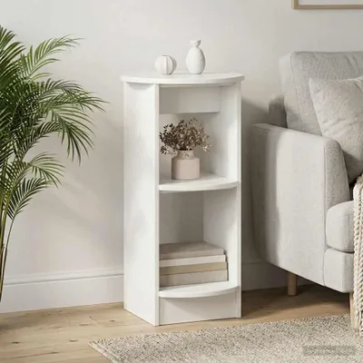 Immagine prodotto di vidaXL Mobile laterale in materiale composito, bianco lucido
