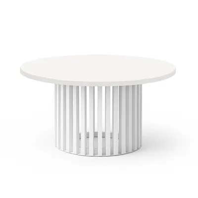 Zdjęcie produktu dla Stolik kawowy DOVER, 60 cm, minimalistyczny i ponadczasowy - biały