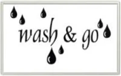 Produktbild von Wandtattoo mit Spruch, 'wash & go' Funktion für einfache Anbringung und Reinigung, 50 x 70 cm