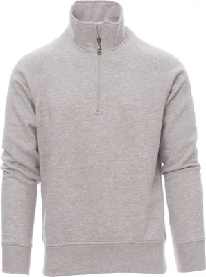 Produktbild von PAYPER Sweatshirt MIAMI+ MELANGE Herren Troyer Stehkragen - Moderner Pullover 60% Baumwolle 40% Polyester grau meliert 5XL