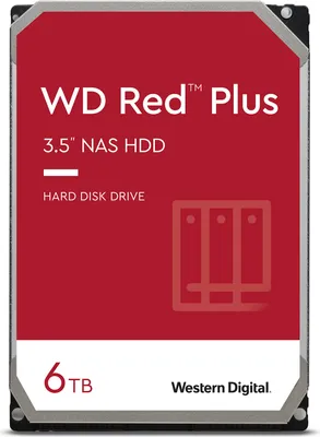 Produktbild von WD Red™ Plus NAS 3,5-Zoll-Festplatte 6 TB, 5700 U/min, SATA 6 Gbit/s