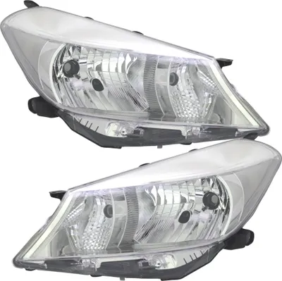 Produktbild von TYC Scheinwerfer Set für Toyota Yaris P13 H4 12/2010 - 6/2014 Motor LWR Chrom