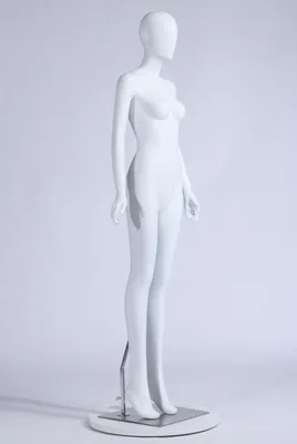Produktbild von 0703 Frau Weiblich Schaufensterpuppe Abstrakter Kopf Männliche Weiblich schöne abstrakte weiß Matt lackiert