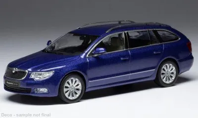 Image de Skoda Superb II 3T (2008) Bleu Métallique IXO 1:43