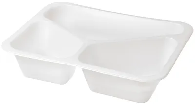 Produktbild von 216x DUNIFORM Siegelschale Caterline 227 x 178 x 50 mm Weiß 3-Teilung