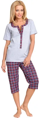 Image de Pyjama d'allaitement pour femme Be Mammy H2L2N2 (mélange, M)