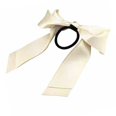 Immagine prodotto di Cerchietto per capelli con fiocco di seta - bianco