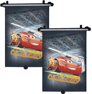 Produktbild von 2x Cars 3 Auto Sonnenschutz Rollo Kinder Seitenschutz Sonnenblende universal
