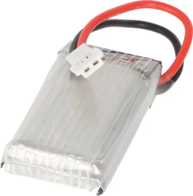 Produktbild von Li-Polymer-Akku 390mAh 3.7V für Modellbau, Abmessungen 39x22x7mm,