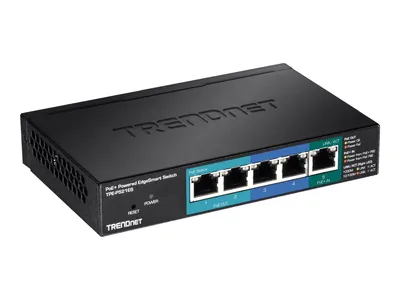 Image de TRENDnet Switch  5-Port Gbit EdgeSmart PoE+ 18 W Metall