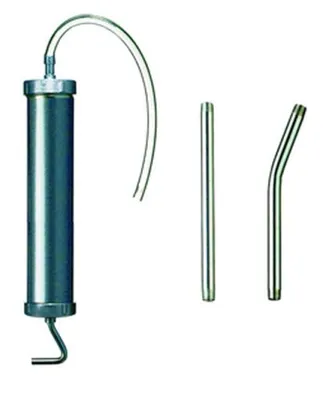 Immagine prodotto di Siringa di aspirazione e pressione Pressol-500 ml, acciaio verniciato argento, tappo zinco-ZBH