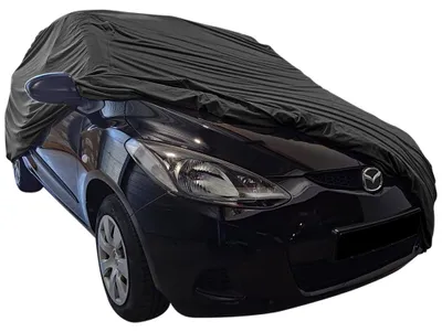 Image de Housse de voiture extérieure adaptée à Mazda 2 Mk2 Noir Imperméable et