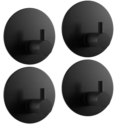Produktbild von Selbstklebende Edelstahl Handtuchhaken Set von 4 für Badezimmer und Küche