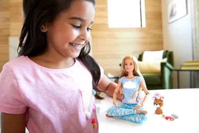 Produktbild von Barbie Wellness Meditations Puppe (blond) und Spielset