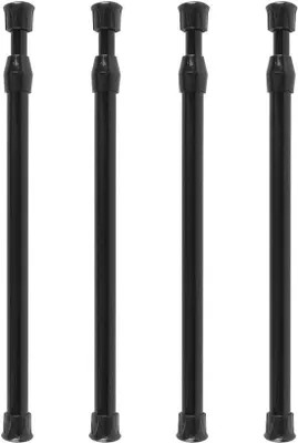 Image de Tringle de douche en acier inoxydable pour rideaux - Réglable sans perçage - 25-40 cm - Facile à installer