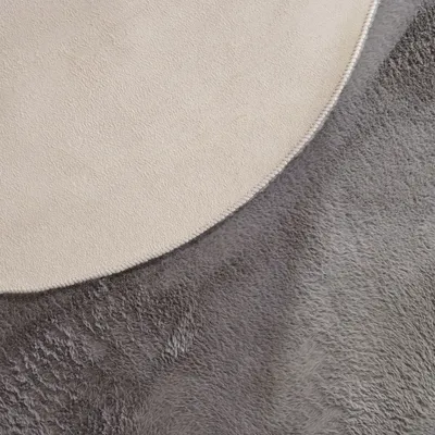 Produktbild von TT Home Wohnzimmer Teppich Unifarben Flauschig Modern Kunstfell Kurzflor Größe 100x200 cm Fell-Form