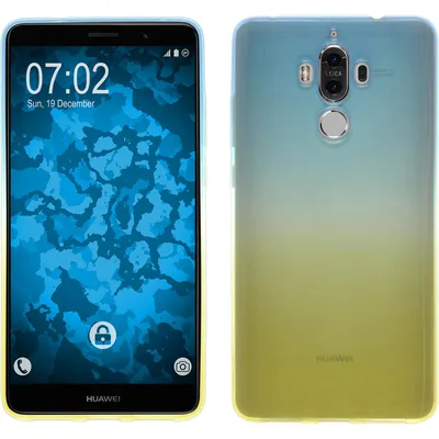 Produktbild von PhoneNatic Case kompatibel mit Huawei Mate 9 - Design:02 Silikon Hülle Ombrè + 2 Schutzfolien