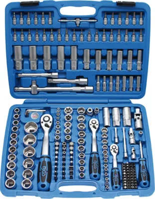 Image de BGS 2292 | Jeu de douilles à profil ondulé | 192 pcs. | Entraînement 6,3 mm (1/4") / 10 mm (3/8") / 12,5 mm (1/2") | Coffret inclus