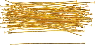 Produktbild von Stifte für Zauberperle, ca. 70mm, 50 Stück Gold