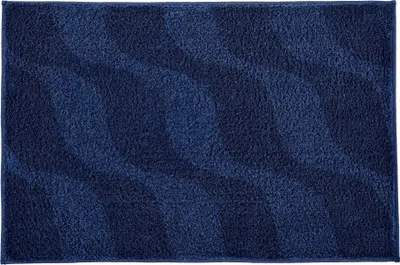 Produktbild von Kleine Wolke Badteppich ONDA Navy 70 x 120 cm