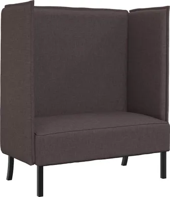 Produktbild von vidaXL Hoher Rücken Sofa 101cm Dunkelbraun Stoff