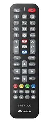 Zdjęcie produktu dla Meliconi 808056, TV, Podczerwień, Naciśnij przyciski, Czarny