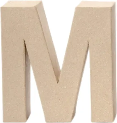Produktbild von Glorex Papp-Buchstabe M 17,5 x 5,5 cm