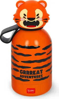 Produktbild von Legami Hot&Cold Kids Bottle Tiger, Thermoflasche, Isoflasche, Trinkflasche, Kinder, 310 ml, KSSB0004
