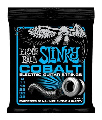 Obrázek produktu pro Ernie Ball 2725 Cobalt Slinky 08-38 - Struny Pro Elektrickou Kytaru
