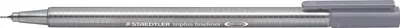Produktbild von Staedtler triplus 334, Grau, Fein, Grau, Dreieck, Tinte auf Wasserbasis, Metall