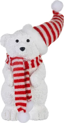 Immagine prodotto di Decorazione MagicHome Natale, orso, 14x14x37 cm