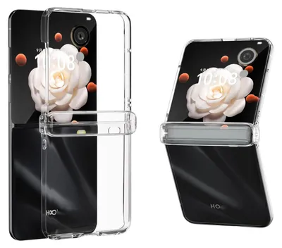 Image de Coque de protection intégrale en plastique PC transparent pour Honor Magic V Flip 3 en 1