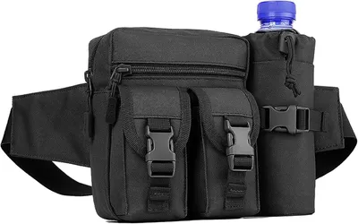 Produktbild von Gürteltasche Taeku Taktische Hüfttasche, wasserdichte Molle-Hüfttasche, Gürtel, Angeln, Bauchtasche mit Wasserflaschenhalter für Outdoor, Radfahren, W
