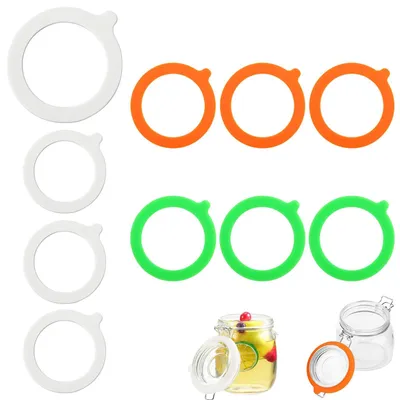 12 Silikon-Dichtringe, 9,5 cm, luftdicht, für Einmachgläser