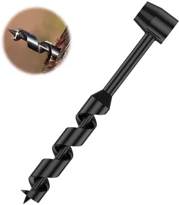 Zdjęcie produktu dla Wiertarka ręczna – obróbka drewna – wielofunkcyjna – czarna – do zastosowań na zewnątrz – 25 x 230 mm – narzędzie ręczne